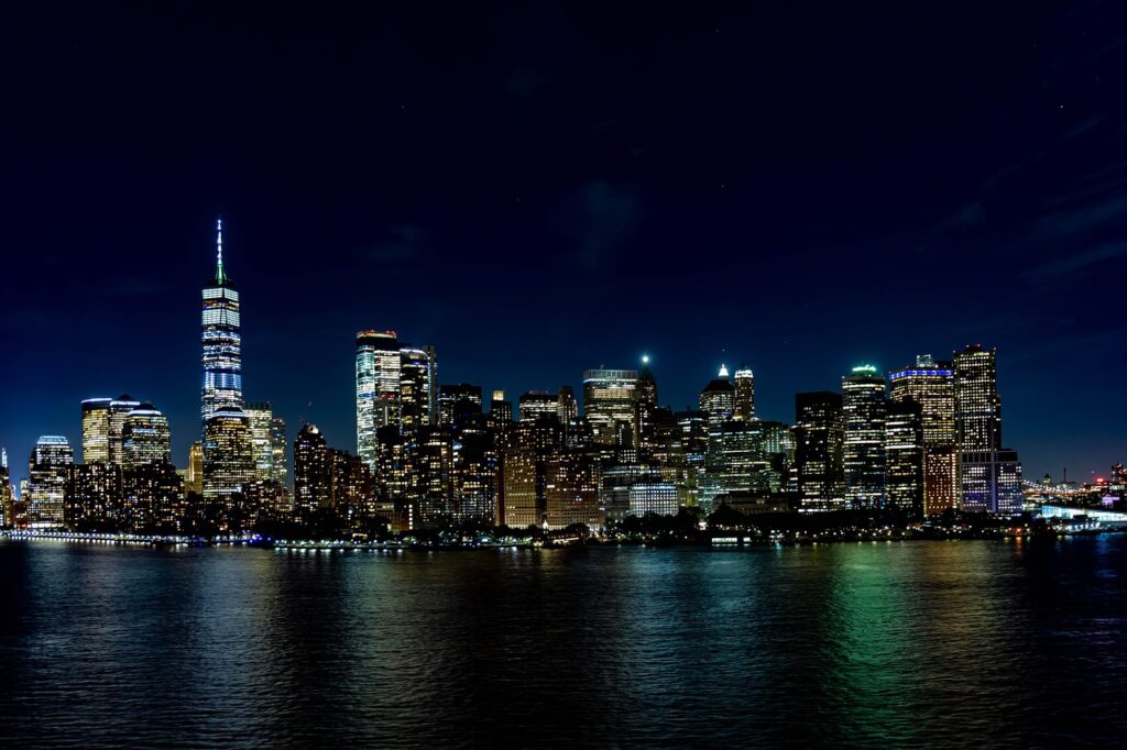 New York, Etats Unis, Amerique du Nord, de nuit