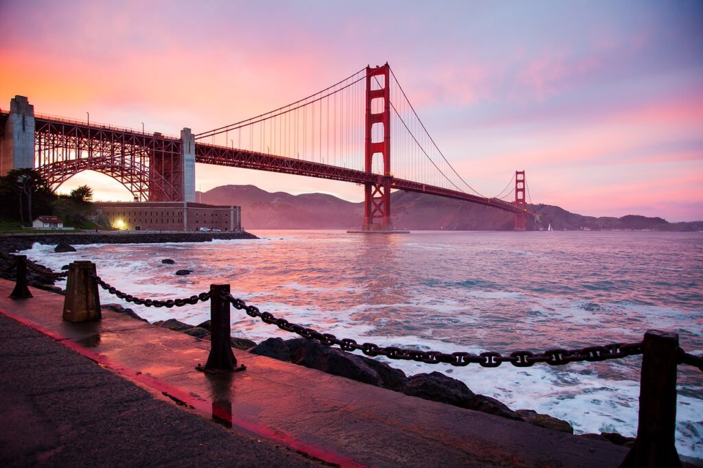 Pont du Golden Gate à San Francisco, Etats Unis, Amerique du Nord